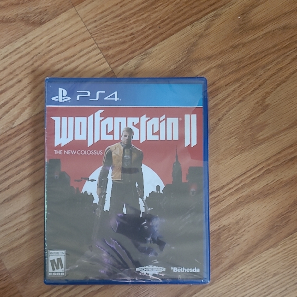 Wolfenstein II: The New Colossus for PS4 - Blue Case. brand new